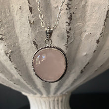 Load image into Gallery viewer, ROSE  QUARTZ GEMSTONE NECKLACE
