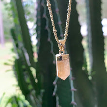 Load image into Gallery viewer, CITRINE CRYSTAL MINI POINT NECKLACE
